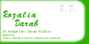 rozalia darab business card