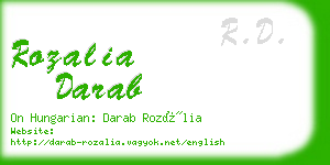 rozalia darab business card